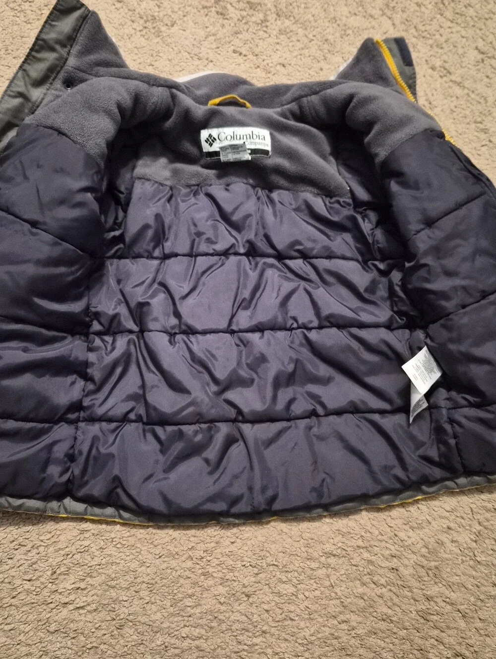 Columbia yellow gray
